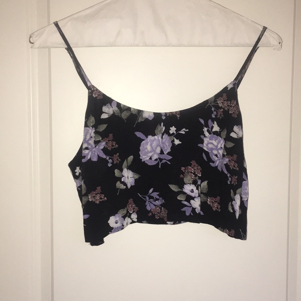 Floral print crop top